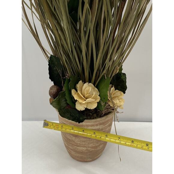 Dried Floral Centerpiece Long Stem Grass Potted Natural Flowers Bouquet Wedding - Picture 9 of 11